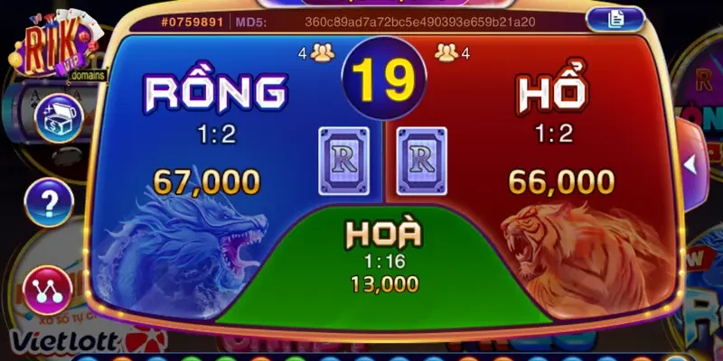 Game Rồng Hổ có cách chơi gần giống Baccarat
