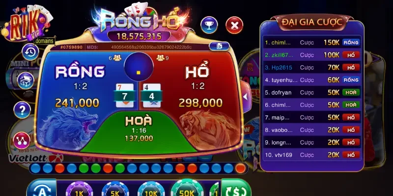 Mẹo chơi rồng hổ đó là phải quan sát kỹ trước khi tham gia